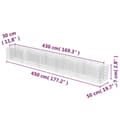 Miniatyrbillede 8 af 8: vidaXL gabion-højbed 450x50x50 cm galvaniseret stål