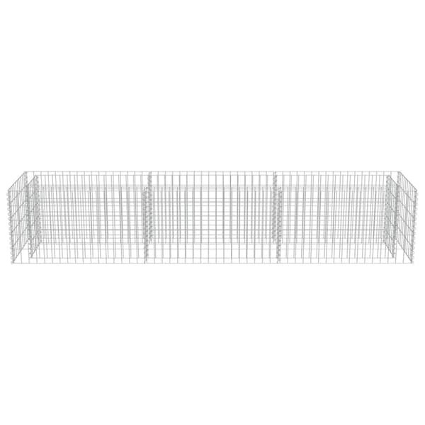 vidaXL gabion-højbed 270x50x50 cm galvaniseret stål