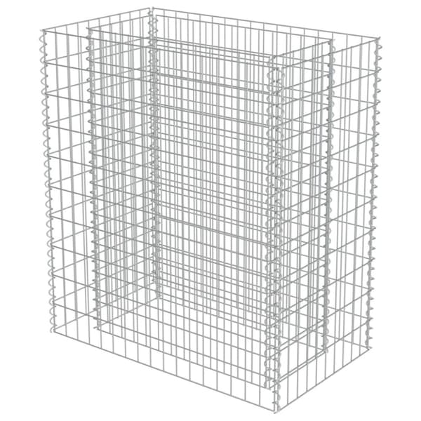 vidaXL gabion-højbed 90x50x100 cm galvaniseret stål