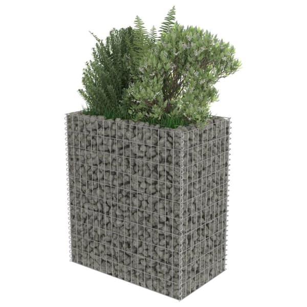 vidaXL gabion-højbed 90x50x100 cm galvaniseret stål