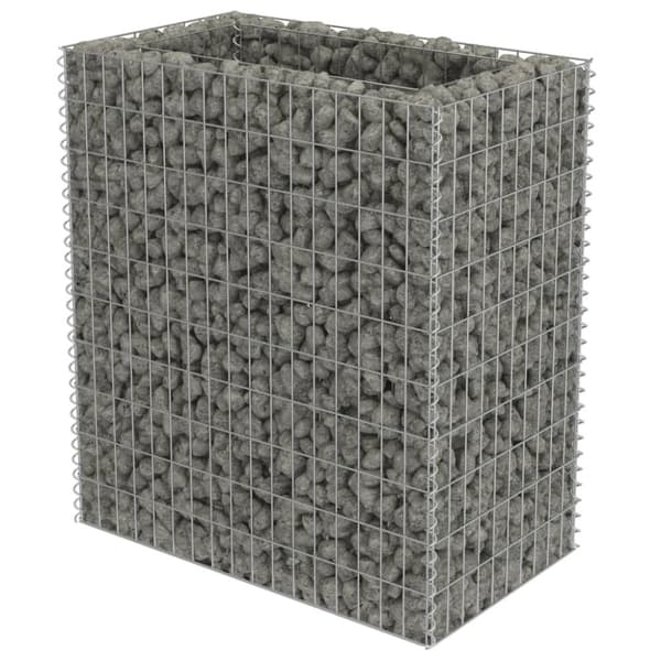 vidaXL gabion-højbed 90x50x100 cm galvaniseret stål