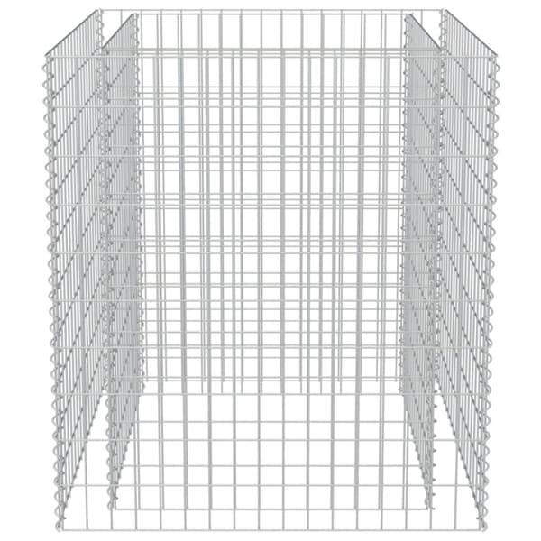 vidaXL gabion-højbed 90x90x100 cm galvaniseret stål