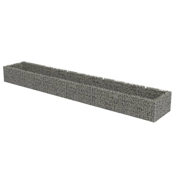 vidaXL Gabion høybed galvanisert stål 540x90x50 cm