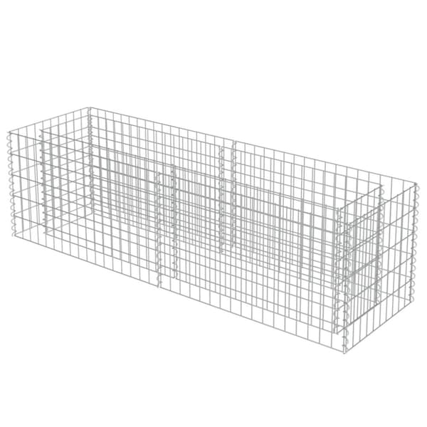vidaXL Gabion høybed galvanisert stål 180x50x50 cm
