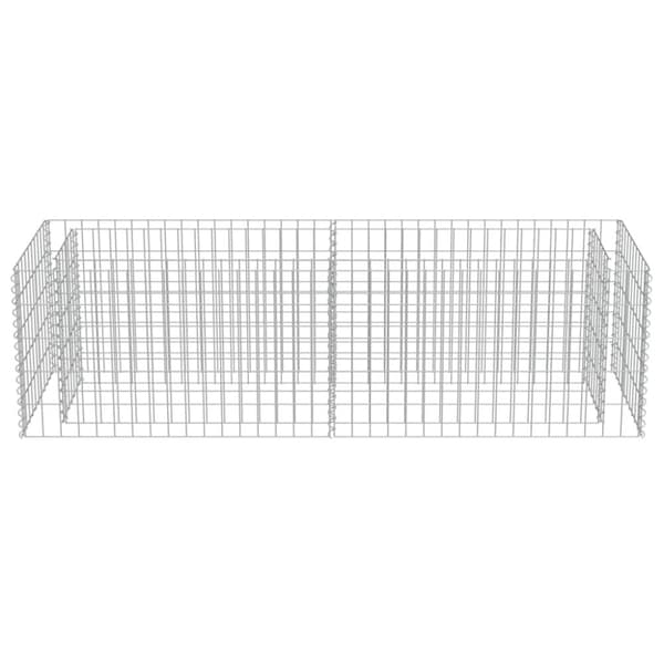 vidaXL Gabion høybed galvanisert stål 180x50x50 cm