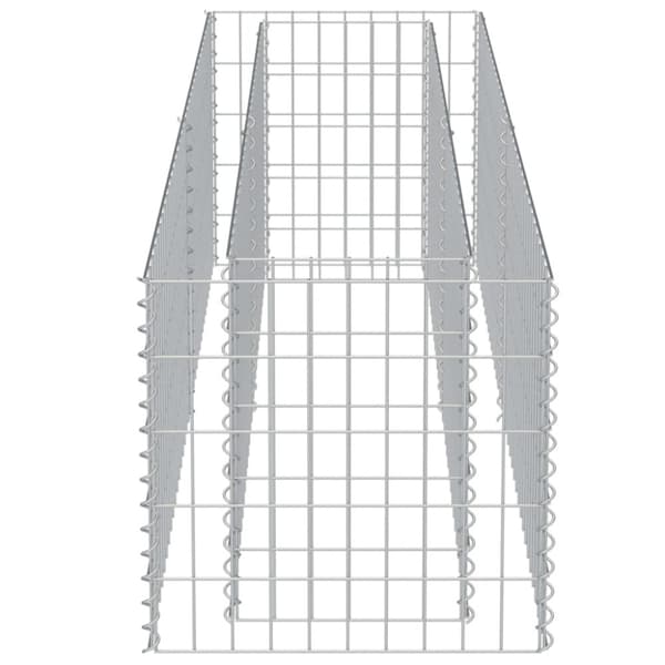vidaXL Gabion høybed galvanisert stål 180x50x50 cm
