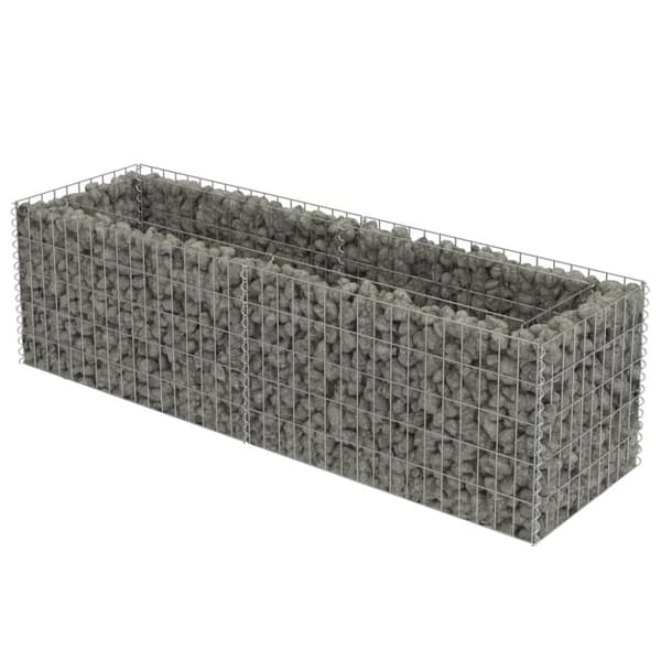vidaXL Gabion høybed galvanisert stål 180x50x50 cm