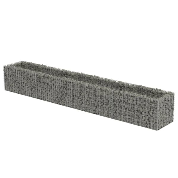 vidaXL Gabion høybed galvanisert stål 360x50x50 cm