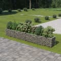 Miniatyrbilde 1 av 8: vidaXL Gabion høybed galvanisert stål 360x50x50 cm