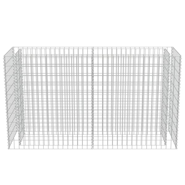 vidaXL Gabion høybed galvanisert stål 180x50x100 cm
