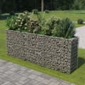 Miniatyrbilde 1 av 8: vidaXL Gabion høybed galvanisert stål 270x50x100 cm