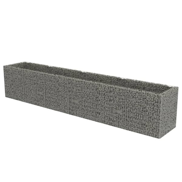 vidaXL Gabion høybed galvanisert stål 540x90x100 cm