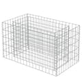 Miniatyrbild 3 av 8: vidaXL Planteringsgabion upphöjd galvaniserat stål 90x50x50 cm