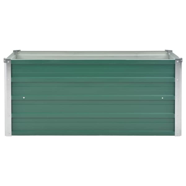 vidaXL Høybed galvanisert stål 100x40x45 cm grønn