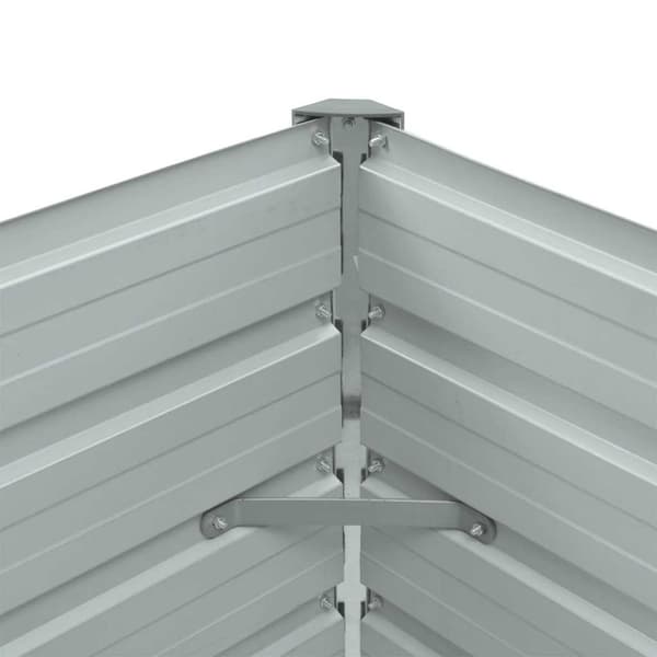 vidaXL Høybed galvanisert stål 100x40x45 cm grønn
