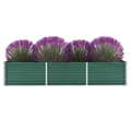 Miniatyrbilde 7 av 7: vidaXL Høybed galvanisert stål 240x80x45 cm grønn