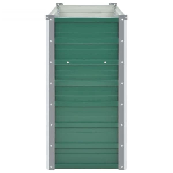 vidaXL Høybed galvanisert stål 160x40x77 cm grønn