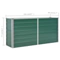 Miniatyrbilde 7 av 7: vidaXL Høybed galvanisert stål 160x40x77 cm grønn