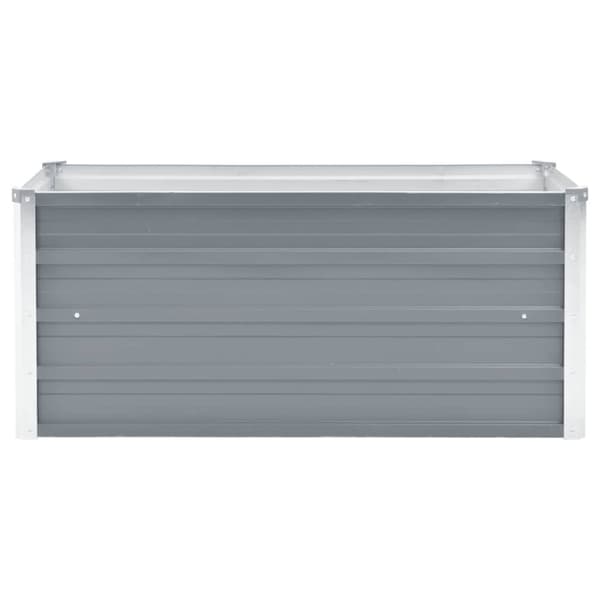 vidaXL Høybed galvanisert stål 100x40x45 cm grå