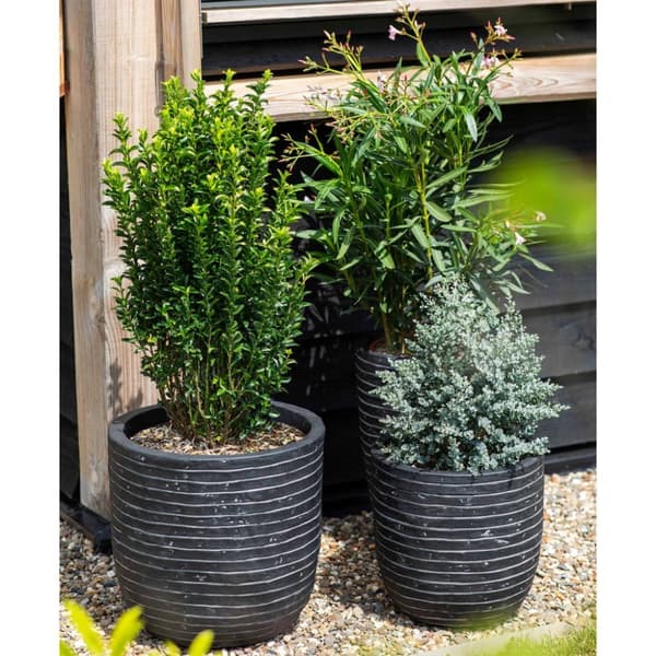 Capi Plantevase Nature Row elegant lav 36x47 cm antrasitt KRWZ782