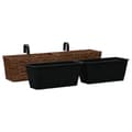 Miniatyrbilde 3 av 9: vidaXL Plantepotter 2 stk vannhyasint brun