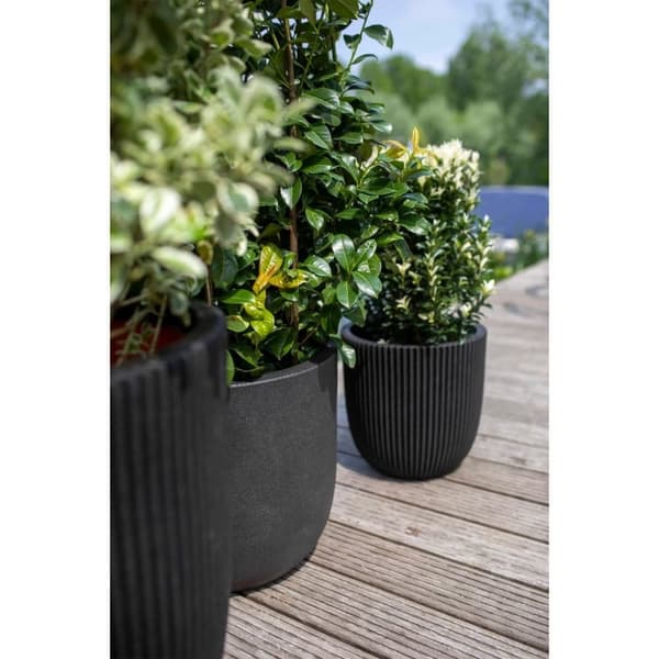 Capi krukke Urban Smooth 35x34 cm sort KBL932