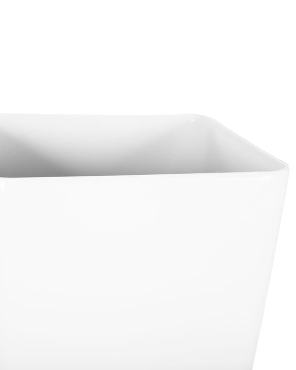 Kruka Vit Stenblandning 40 x 76 cm Utomhus Fyrkantig Väderbeständig