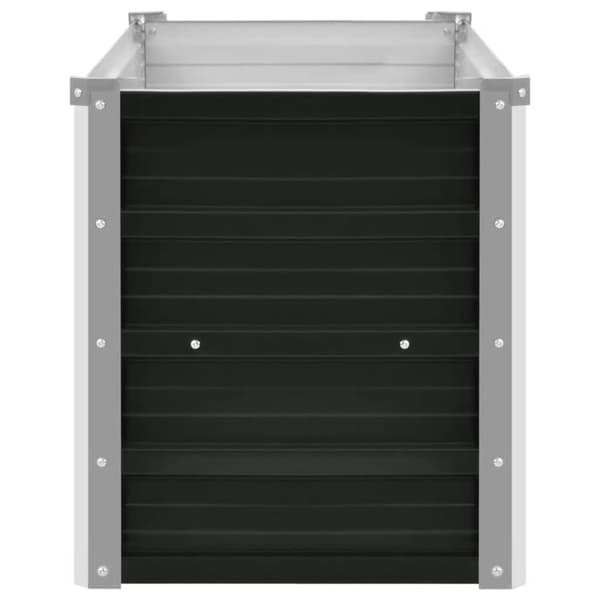 vidaXL Høybed antrasitt 160x40x45 cm galvanisert stål