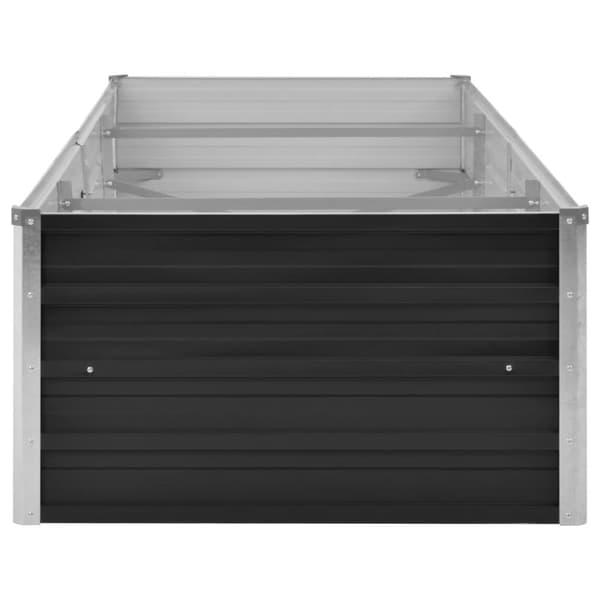 vidaXL Høybed antrasitt 240x80x45 cm galvanisert stål