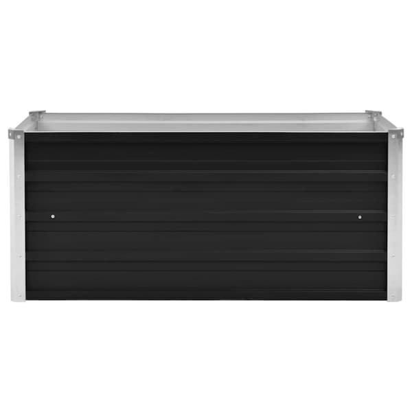 vidaXL Høybed antrasitt 100x40x45 cm galvanisert stål