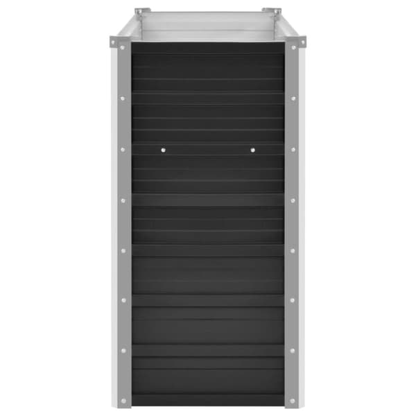 vidaXL Høybed antrasitt 160x40x77 cm galvanisert stål