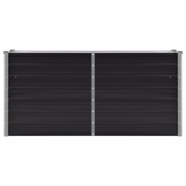vidaXL Høybed antrasitt 160x40x77 cm galvanisert stål