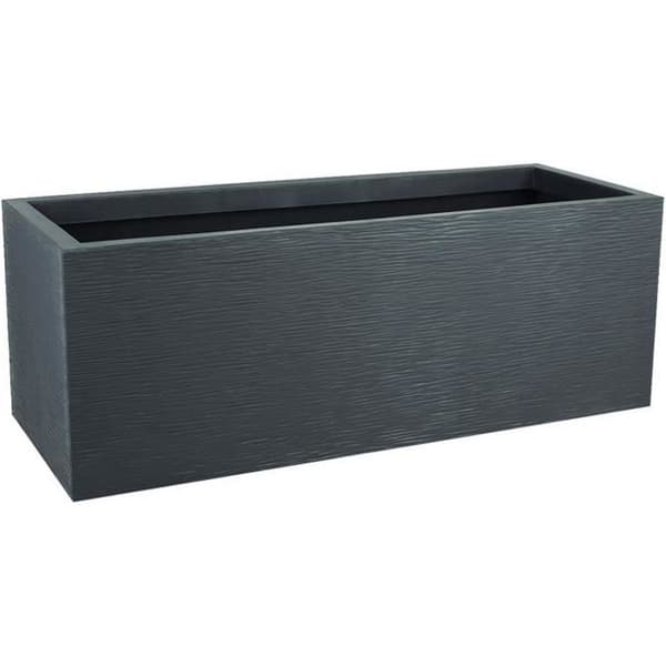 EDA PLASTIQUE Graphit Up Planteringskärl - 57 L - 79.5 x 29.5 x 29.5 cm - Antracitgrå