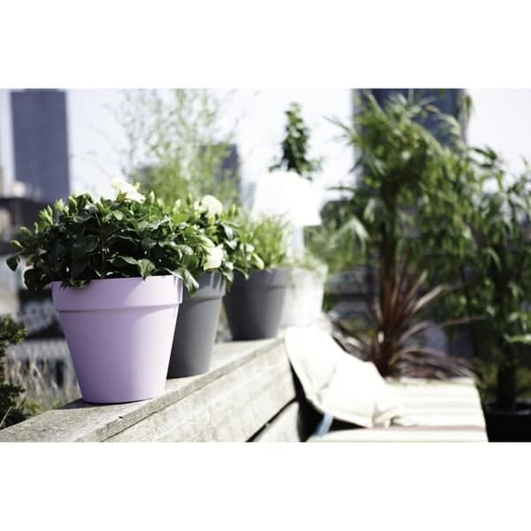 ELHO Round Loft Urban blomkruka - Ø 20 cm - Varmgrå
