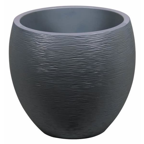EDA Round Graphit pot Ø50cm - Kapacitet 46L - Antracitgrå
