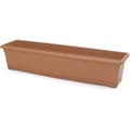 Pikkukuva 1 / 2: PLASTIKEN Rektangulär planter Ø 80 X 20 cm med bricka - Terracotta