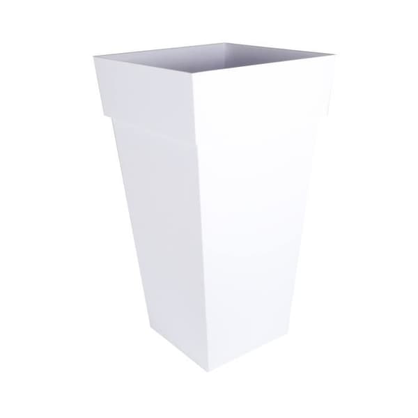 EDA XXL Tuscan Flowerpot - Square - 43,3 x 43,3 x H 80 cm - 98 L - White