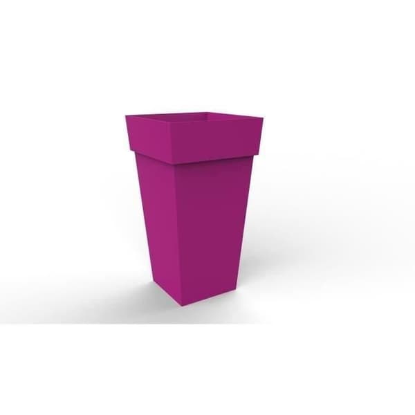 EDA XXL Tuscan Flowerpot - Square - 43,3 x 43,3 x H 80 cm - 98 L - White