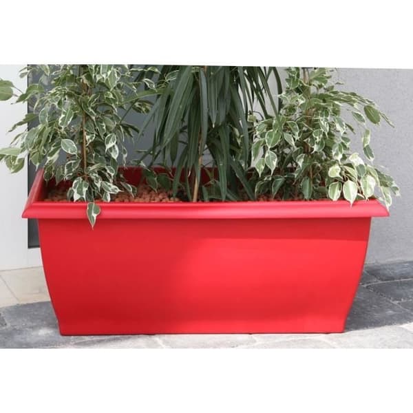 RIVIERA Jardiniere Evolution - 80 x 40 x H 32 cm - 64 L - Röd