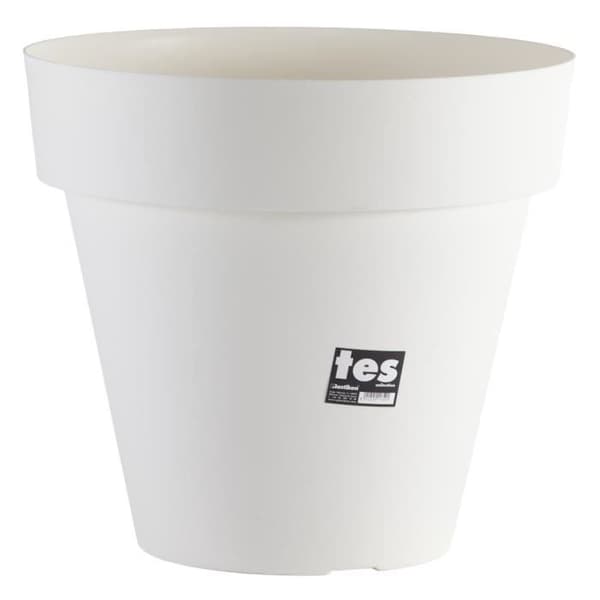 PLASTIKEN Tes blomkruka - 48 cm - vit