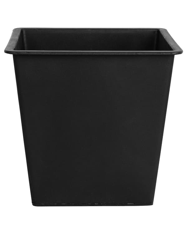 Sæt med 3 Sorte Firkantede Plantepotteindsatser Sort Syntetisk 42x42x38 cm med Selvvandingssystem Praktisk Tilbehør