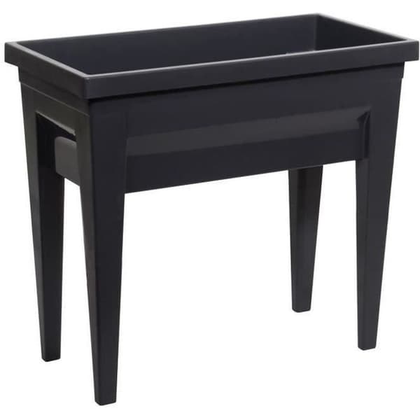 EDA Vegetabilisk trädgård med City Veg-bord &amp; bord - 73 x 38,5 x H 68 cm - 57 L - Antracitgrå