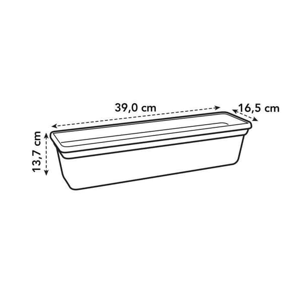 ELHO Balconniere Green Basics 40 - Utomhus &amp; Balkong - L 16,5 x B 39 x H 13,7 cm - Living black