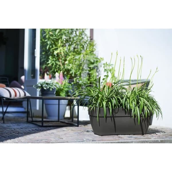 ELHO Vibia 80 terrasslåda - Antracitgrå - Utomhus - L 34,2 x B 77,4 x H 33,2 cm