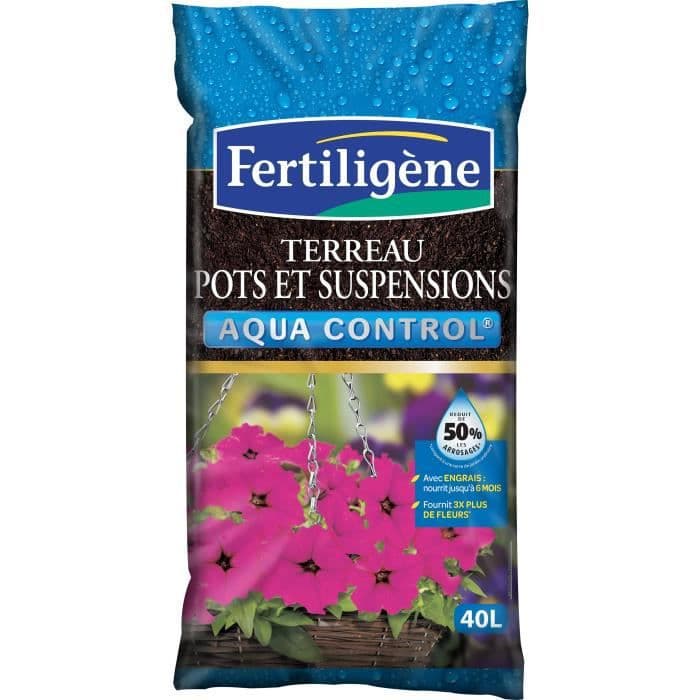 FERTILIGENE Terreau Aquacontrl - 40 L