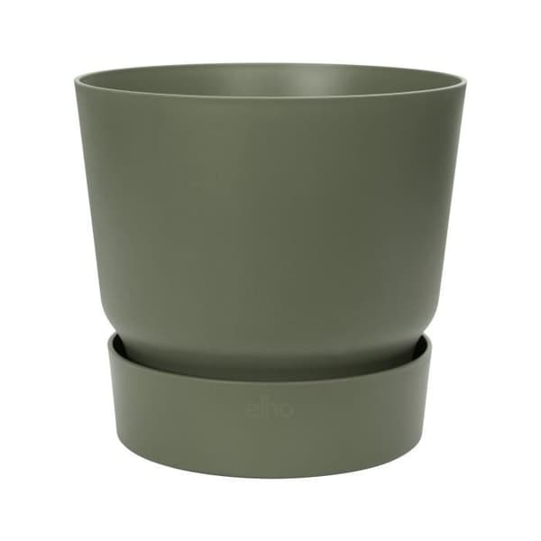ELHO Greenville 25 rund blomkruka - Utomhus - Ø 24,48 x H 23,31 cm - Lövgrön