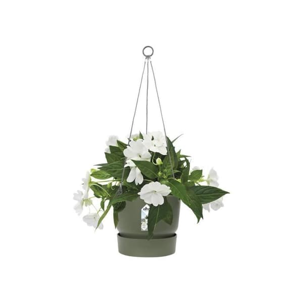ELHO Greenville 24 hängande blomkruka - Utomhus - Ø 23,9 x H 20,3 cm - Lövgrön