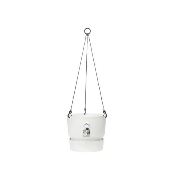 ELHO Greenville 24 hängande blomkruka - Utomhus - Ø 23,9 x H 20,3 cm - Vit