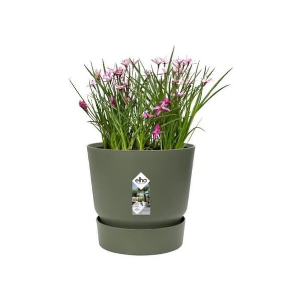 ELHO Greenville 47 rund blomkruka - Utanför - Ø 47 x H 44,1 cm - Lövgrön