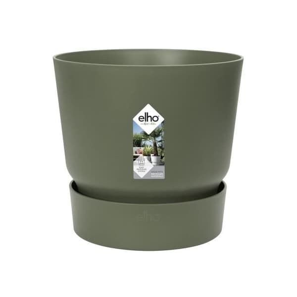 ELHO Greenville 47 rund blomkruka - Utanför - Ø 47 x H 44,1 cm - Lövgrön